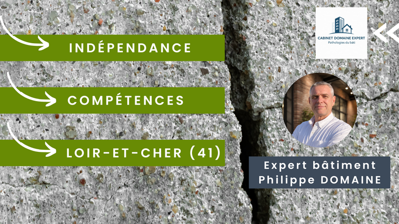 Expert fissures dans le Loir-et-cher : Cabinet Domaine Expert, Philippe DOMAINE